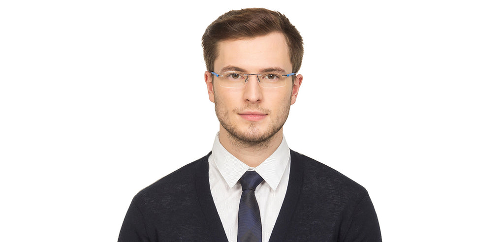 Rimless Eyeglasses-Frame Rectangle--EG Rimless Eyeglasses-Frame Rectangle--EG