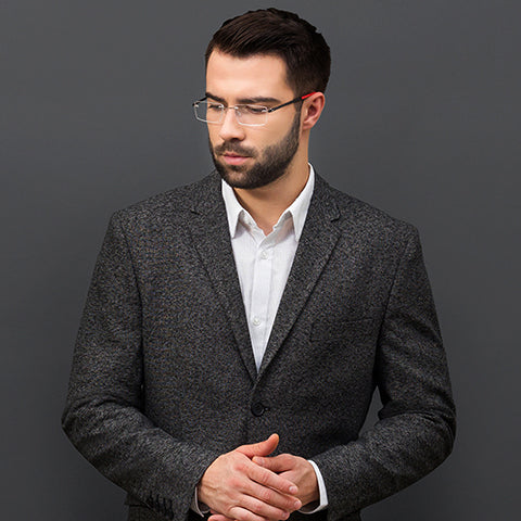 Rimless Eyeglasses-Frame Rectangle--EG Rimless Eyeglasses-Frame Rectangle--EG