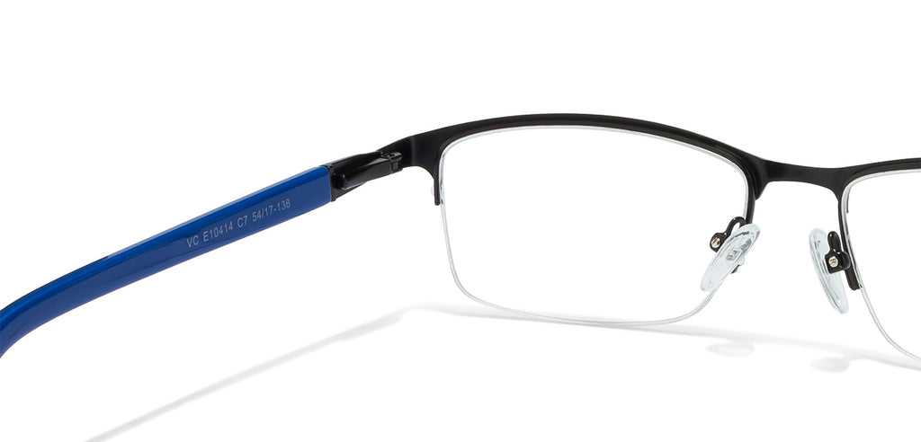 Half Rim Eyeglasses-Frame Rectangle--EG Half Rim Eyeglasses-Frame Rectangle--EG