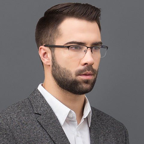 Half Rim Eyeglasses-Frame Rectangle--EG Half Rim Eyeglasses-Frame Rectangle--EG