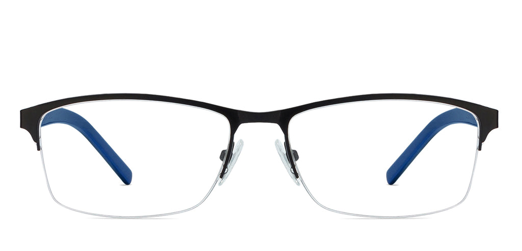 Half Rim Eyeglasses-Frame Rectangle--EG Half Rim Eyeglasses-Frame Rectangle--EG