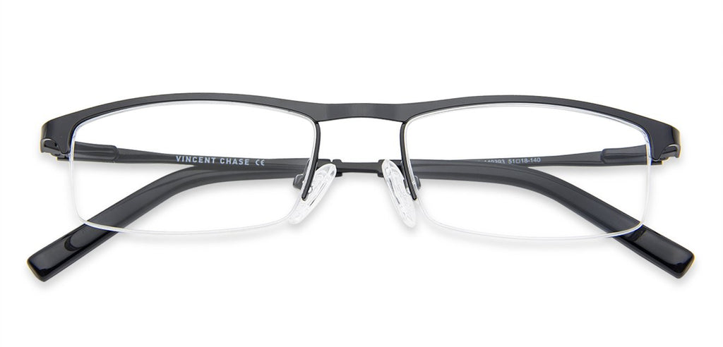 Half Rim Eyeglasses-Frame Rectangle--EG Half Rim Eyeglasses-Frame Rectangle--EG