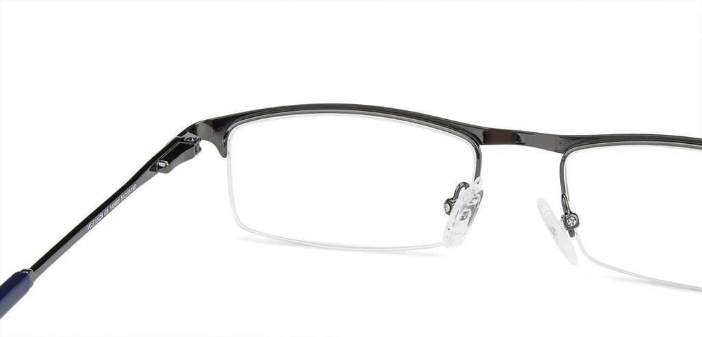 Half Rim Eyeglasses-Frame Rectangle--EG Half Rim Eyeglasses-Frame Rectangle--EG