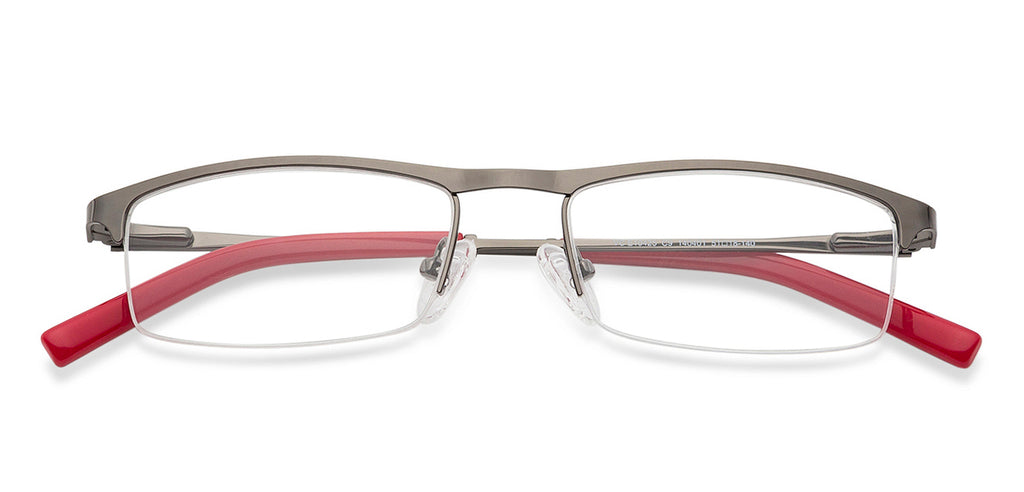 Half Rim Eyeglasses-Frame Rectangle--EG Half Rim Eyeglasses-Frame Rectangle--EG