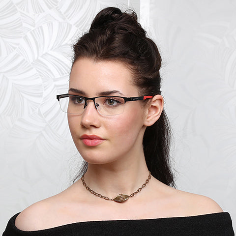 Half Rim Eyeglasses-Frame Rectangle--EG Half Rim Eyeglasses-Frame Rectangle--EG