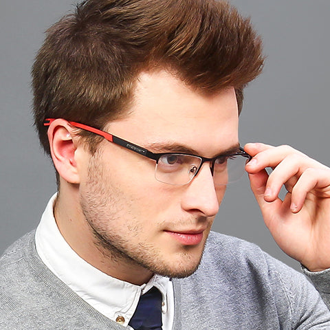 Half Rim Eyeglasses-Frame Rectangle--EG Half Rim Eyeglasses-Frame Rectangle--EG