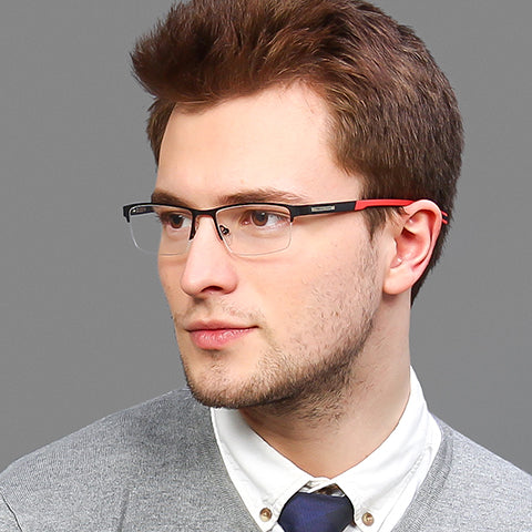 Half Rim Eyeglasses-Frame Rectangle--EG Half Rim Eyeglasses-Frame Rectangle--EG