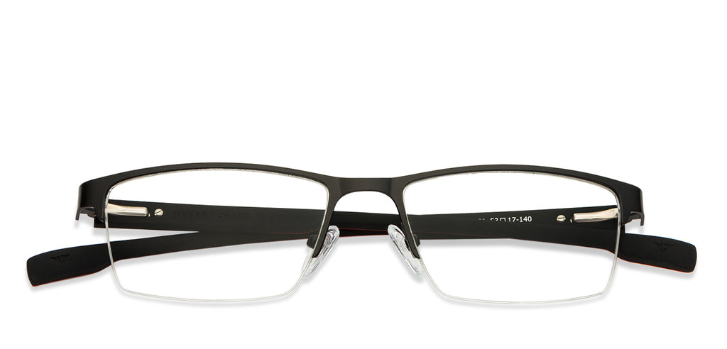 Half Rim Eyeglasses-Frame Rectangle--EG Half Rim Eyeglasses-Frame Rectangle--EG