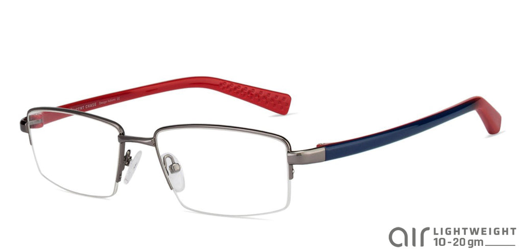 Half Rim Eyeglasses-Frame Rectangle--EG Half Rim Eyeglasses-Frame Rectangle--EG