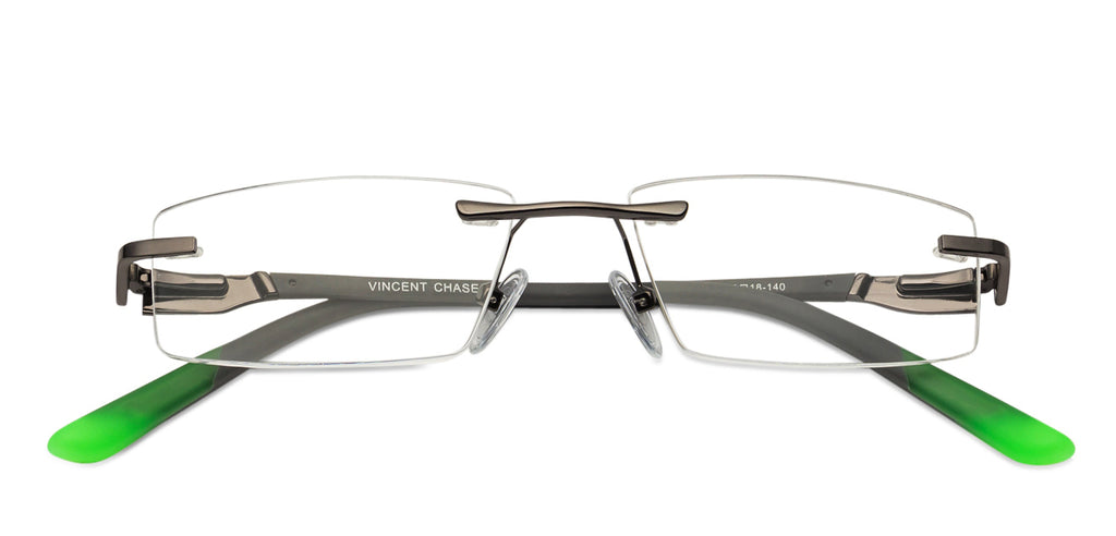 Rimless Eyeglasses-Frame Rectangle--EG Rimless Eyeglasses-Frame Rectangle--EG