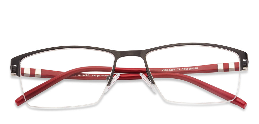 Half Rim Eyeglasses-Frame Rectangle--EG Half Rim Eyeglasses-Frame Rectangle--EG