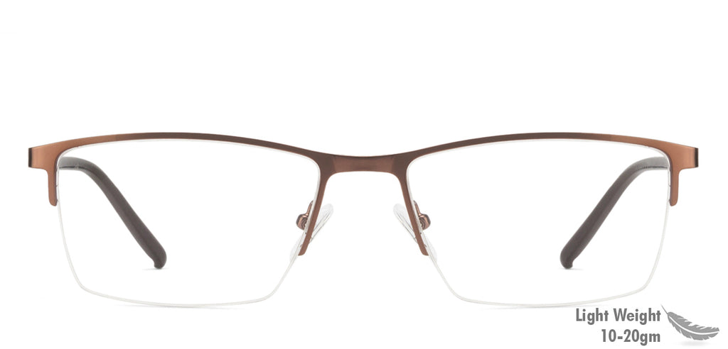 Half Rim Eyeglasses-Frame Rectangle--EG Half Rim Eyeglasses-Frame Rectangle--EG