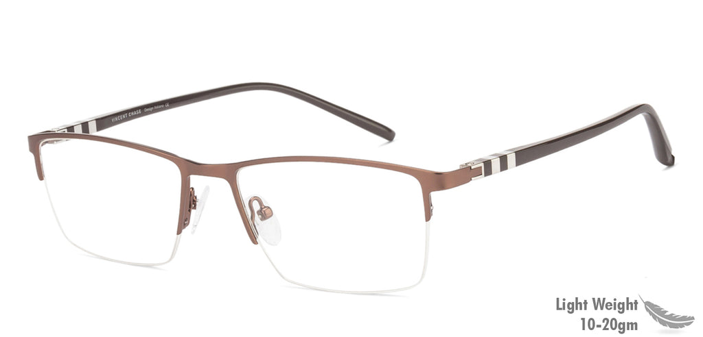Half Rim Eyeglasses-Frame Rectangle--EG Half Rim Eyeglasses-Frame Rectangle--EG