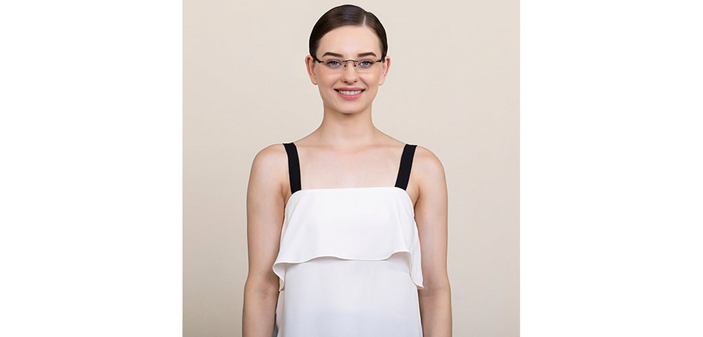 Rimless Eyeglasses-Frame Rectangle--EG Rimless Eyeglasses-Frame Rectangle--EG