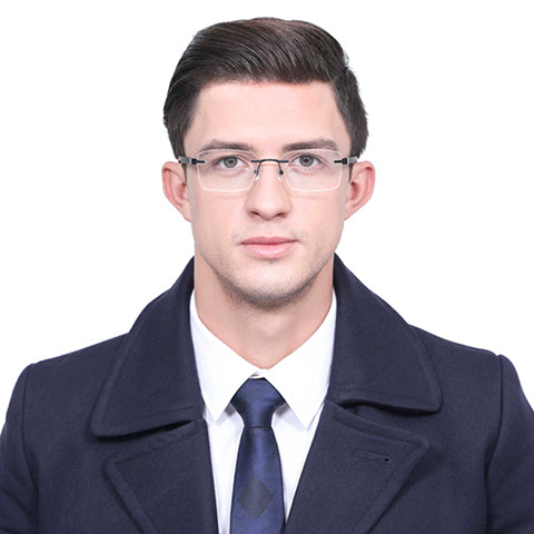 Rimless Eyeglasses-Frame Rectangle--EG Rimless Eyeglasses-Frame Rectangle--EG