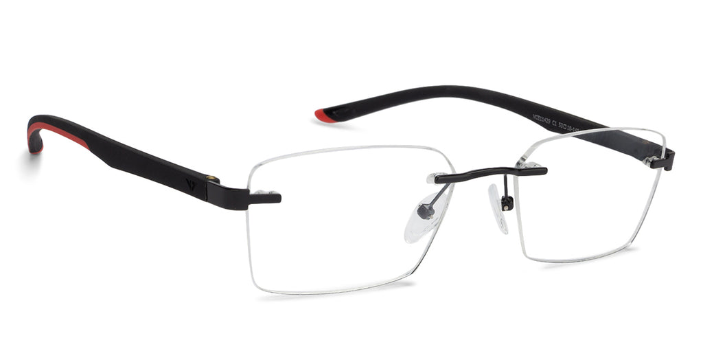 Rimless Eyeglasses-Frame Rectangle--EG Rimless Eyeglasses-Frame Rectangle--EG