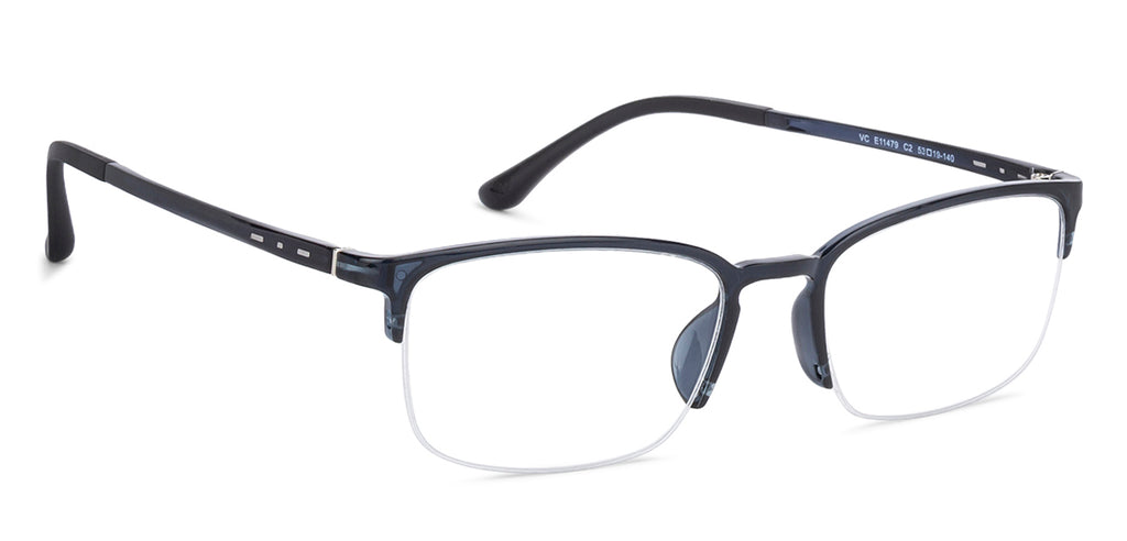 Half Rim Eyeglasses-Frame Rectangle--EG Half Rim Eyeglasses-Frame Rectangle--EG