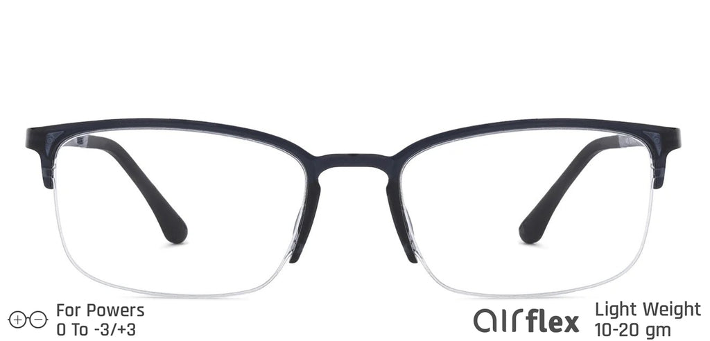 Half Rim Eyeglasses-Frame Rectangle--EG Half Rim Eyeglasses-Frame Rectangle--EG