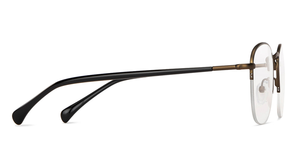 Half Rim Eyeglasses-Frame Round--EG Half Rim Eyeglasses-Frame Round--EG