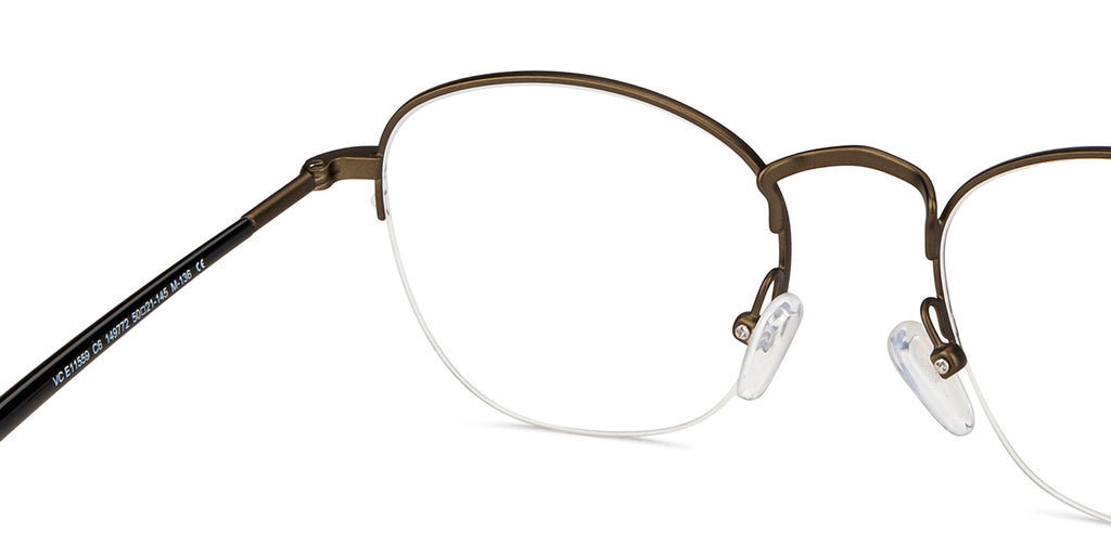 Half Rim Eyeglasses-Frame Round--EG Half Rim Eyeglasses-Frame Round--EG