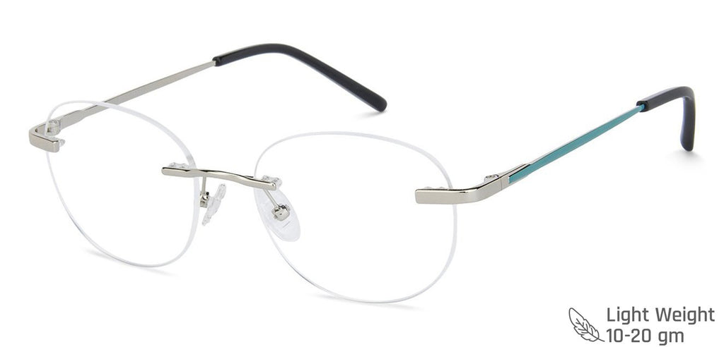 Rimless Eyeglasses-Frame Round--EG Rimless Eyeglasses-Frame Round--EG