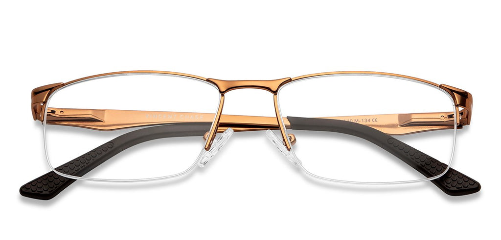 Half Rim Eyeglasses-Frame Rectangle--EG Half Rim Eyeglasses-Frame Rectangle--EG