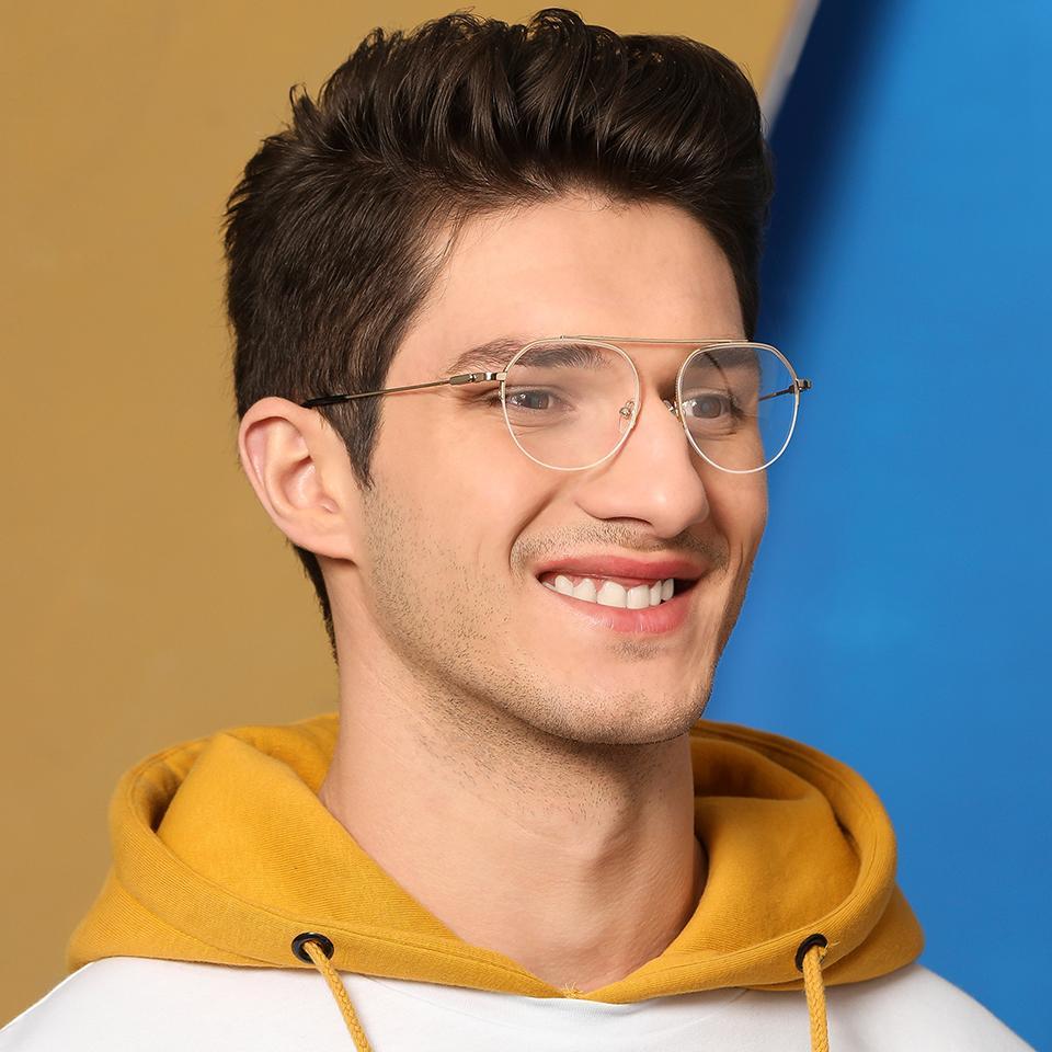 Half Rim Eyeglasses-Frame Round--EG Half Rim Eyeglasses-Frame Round--EG