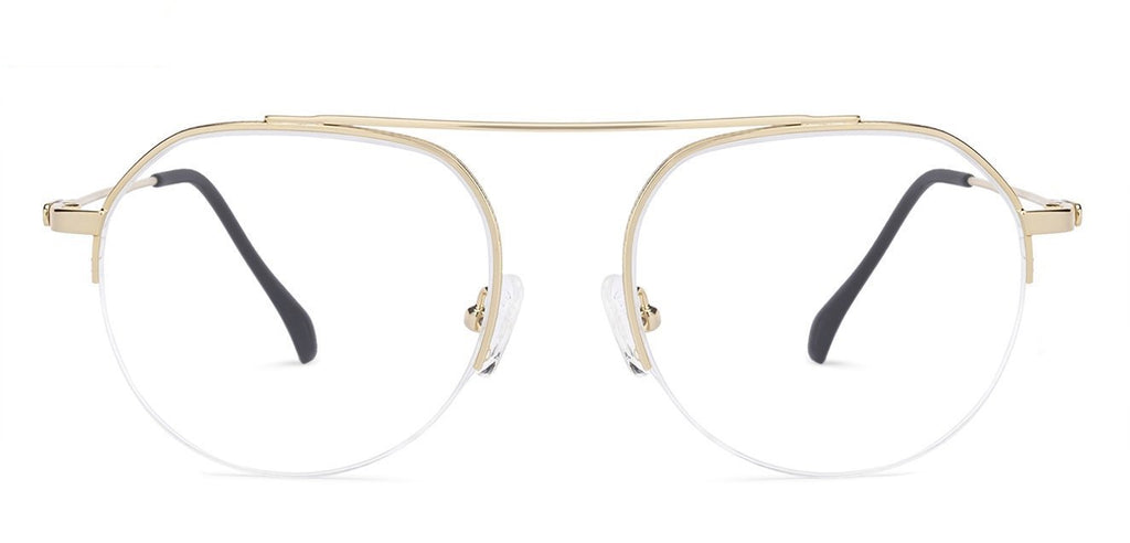 Half Rim Eyeglasses-Frame Round--EG Half Rim Eyeglasses-Frame Round--EG