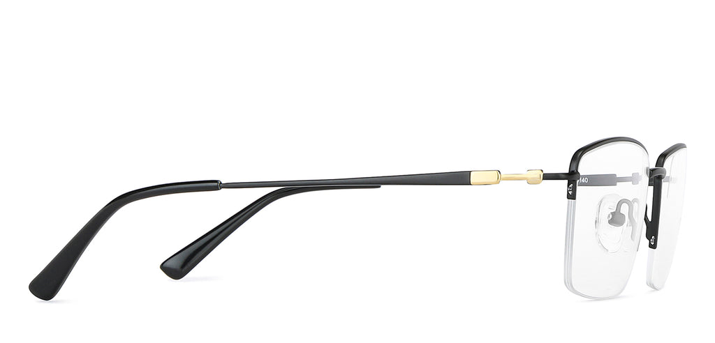 Half Rim Eyeglasses-Frame Rectangle--EG Half Rim Eyeglasses-Frame Rectangle--EG