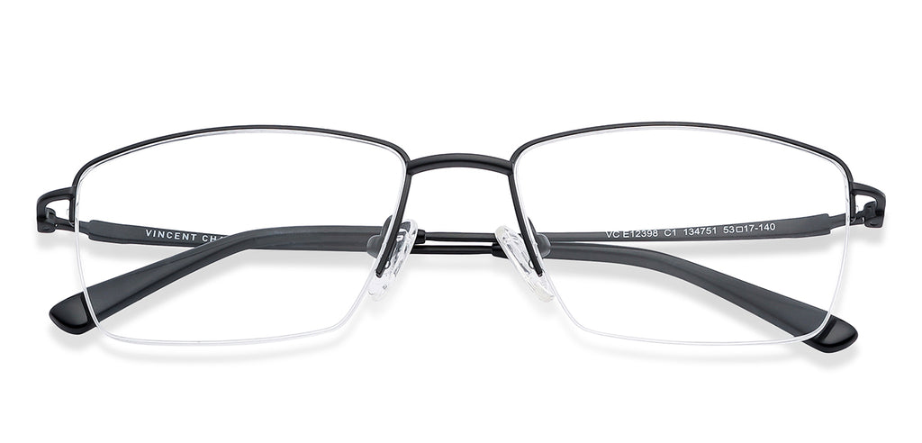 Half Rim Eyeglasses-Frame Rectangle--EG Half Rim Eyeglasses-Frame Rectangle--EG