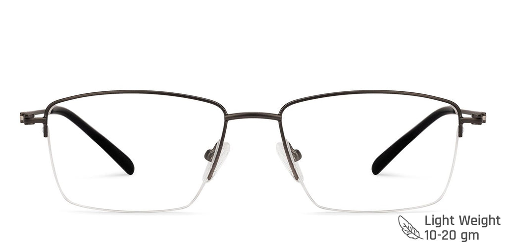 Half Rim Eyeglasses-Frame Rectangle--EG Half Rim Eyeglasses-Frame Rectangle--EG