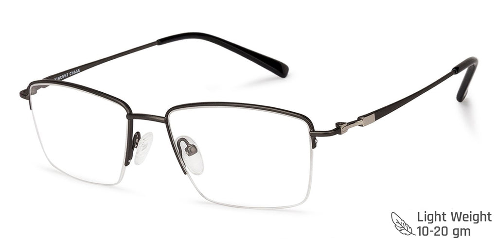 Half Rim Eyeglasses-Frame Rectangle--EG Half Rim Eyeglasses-Frame Rectangle--EG
