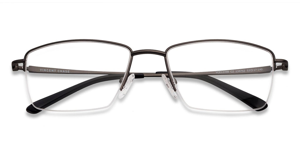 Half Rim Eyeglasses-Frame Rectangle--EG Half Rim Eyeglasses-Frame Rectangle--EG