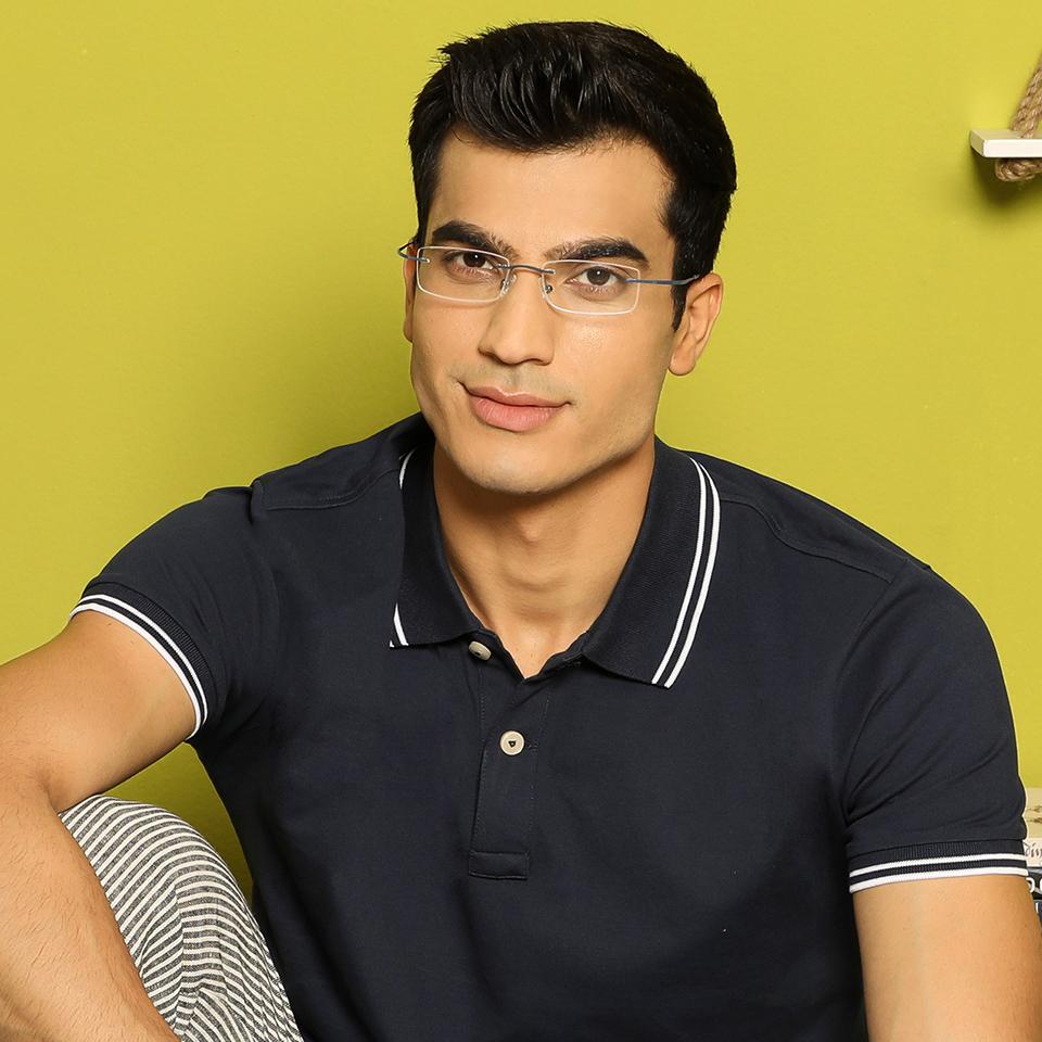 Rimless Eyeglasses-Frame Rectangle--EG Rimless Eyeglasses-Frame Rectangle--EG