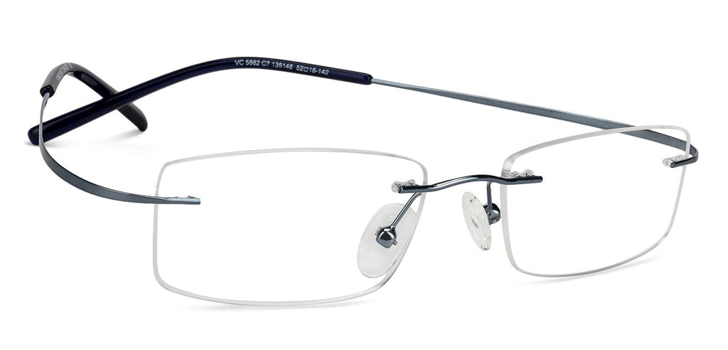 Rimless Eyeglasses-Frame Rectangle--EG Rimless Eyeglasses-Frame Rectangle--EG