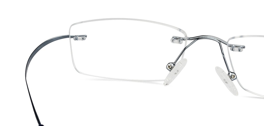 Rimless Eyeglasses-Frame Rectangle--EG Rimless Eyeglasses-Frame Rectangle--EG