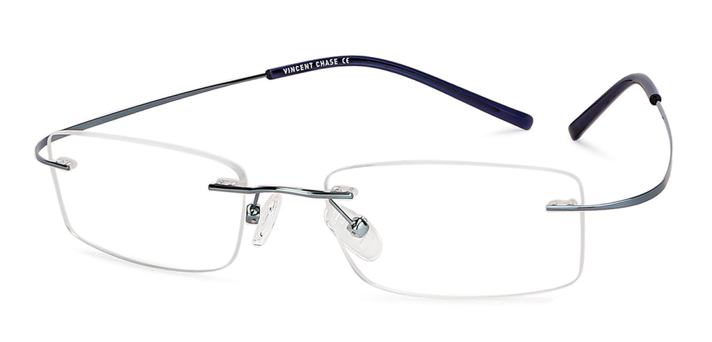 Rimless Eyeglasses-Frame Rectangle--EG Rimless Eyeglasses-Frame Rectangle--EG