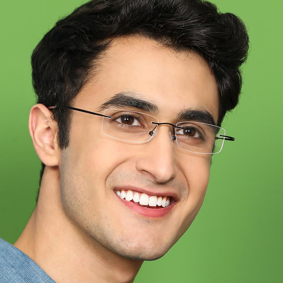 Magnetic Clip On Glasses-Frame Rectangle--EG Magnetic Clip On Glasses-Frame Rectangle--EG