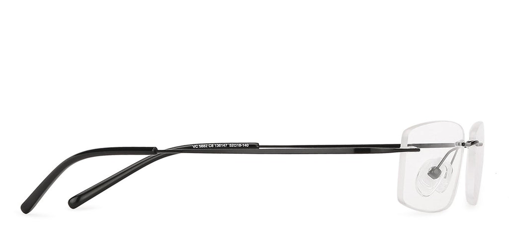 Rimless Eyeglasses-Frame Rectangle--EG Rimless Eyeglasses-Frame Rectangle--EG