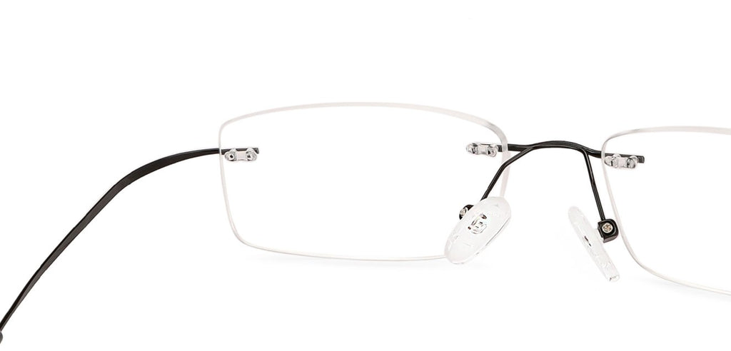 Rimless Eyeglasses-Frame Rectangle--EG Rimless Eyeglasses-Frame Rectangle--EG