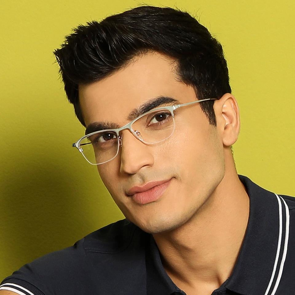 Half Rim Eyeglasses-Frame Cat Eye--EG Half Rim Eyeglasses-Frame Cat Eye--EG