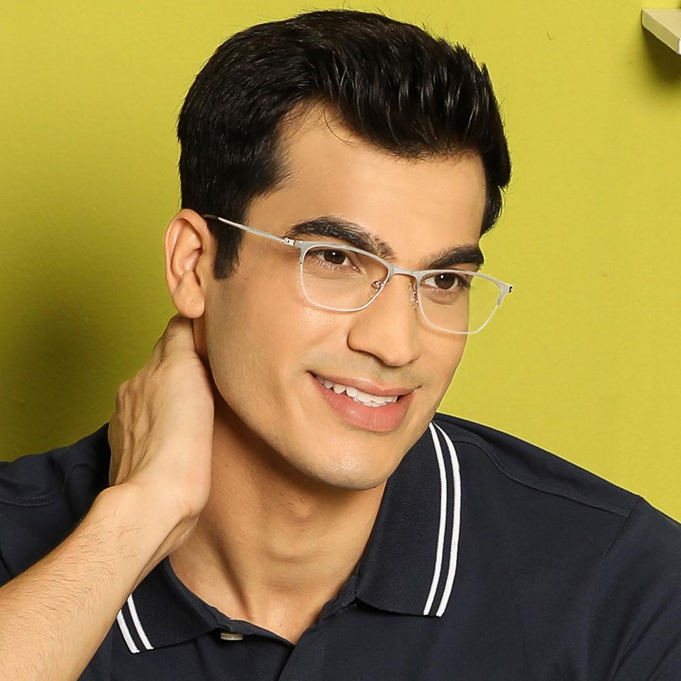 Half Rim Eyeglasses-Frame Cat Eye--EG Half Rim Eyeglasses-Frame Cat Eye--EG