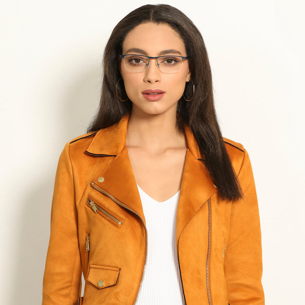 Half Rim Eyeglasses-Frame Rectangle--EG Half Rim Eyeglasses-Frame Rectangle--EG