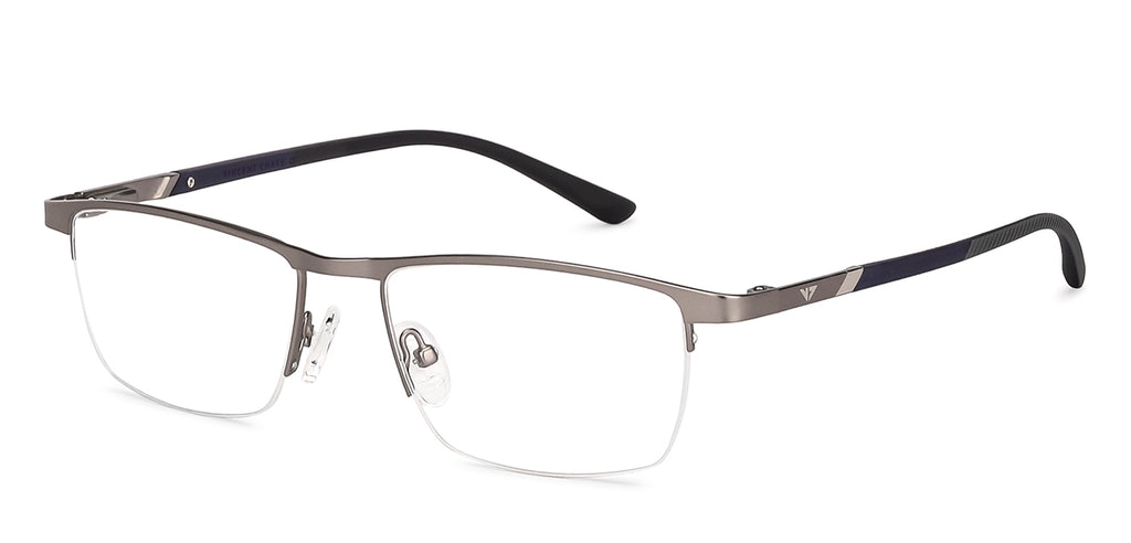 Half Rim Eyeglasses-Frame Rectangle--EG Half Rim Eyeglasses-Frame Rectangle--EG