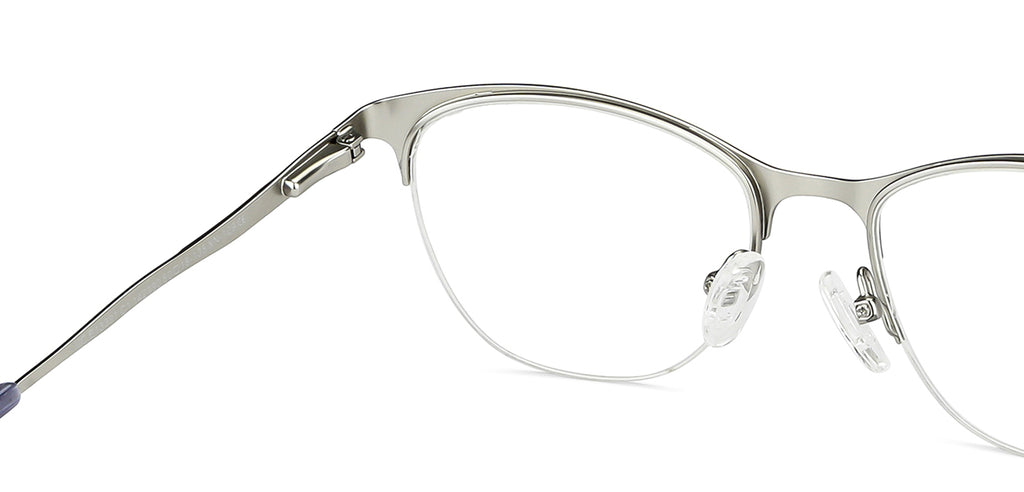 Half Rim Eyeglasses-Frame Cat Eye--EG Half Rim Eyeglasses-Frame Cat Eye--EG