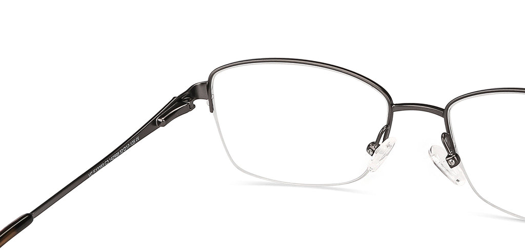 Half Rim Eyeglasses-Frame Cat Eye--EG Half Rim Eyeglasses-Frame Cat Eye--EG