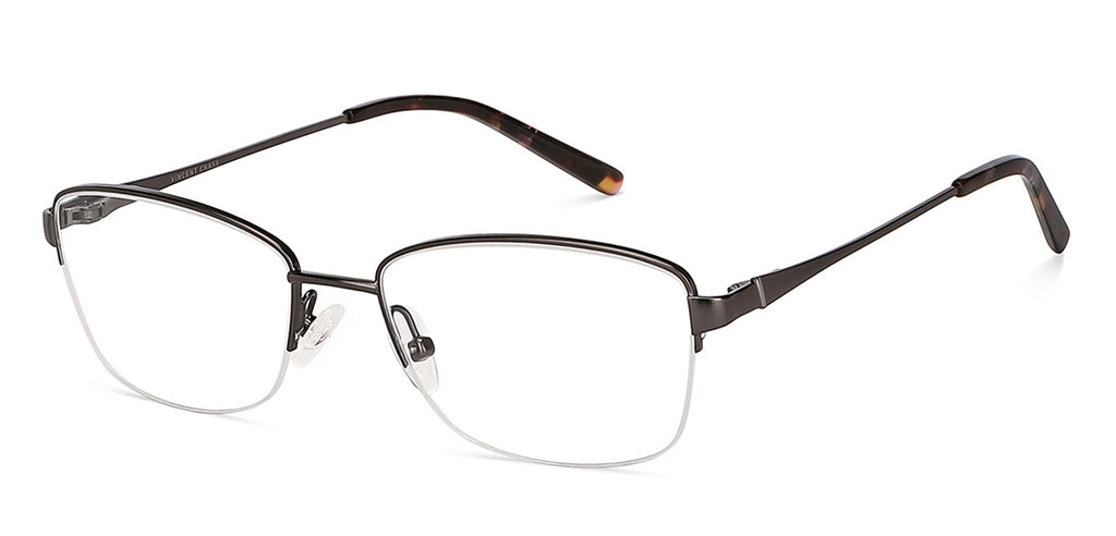 Half Rim Eyeglasses-Frame Cat Eye--EG Half Rim Eyeglasses-Frame Cat Eye--EG