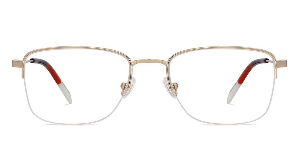Half Rim Eyeglasses-Frame Rectangle--EG Half Rim Eyeglasses-Frame Rectangle--EG