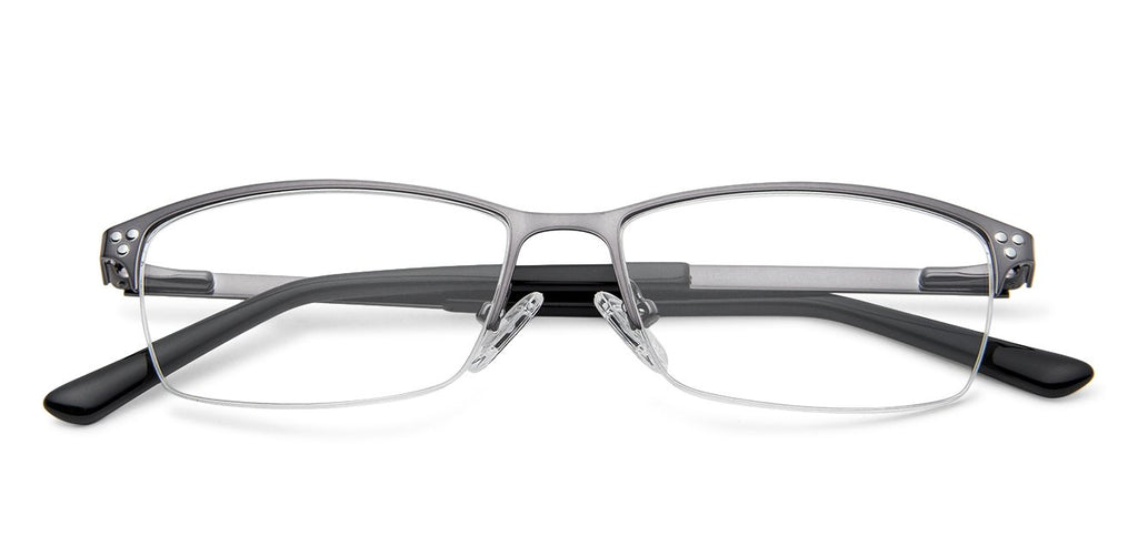 Half Rim Eyeglasses-Frame Rectangle--EG Half Rim Eyeglasses-Frame Rectangle--EG