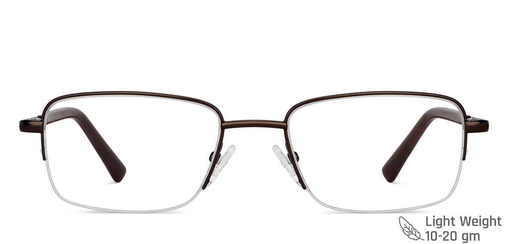 Half Rim Eyeglasses-Frame Rectangle--EG Half Rim Eyeglasses-Frame Rectangle--EG